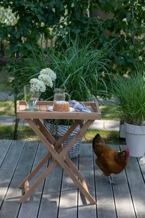 Teak Tablett Norton Mit Gestell Klappbar 7 Teak Tablett Norton Mit Gestell Klappbar – Bild 5