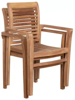 Stapelsessel Derby Teak Mit Armlehnen -Schemel Shop bl26010 stapelsessel derby teak mit armlehnen