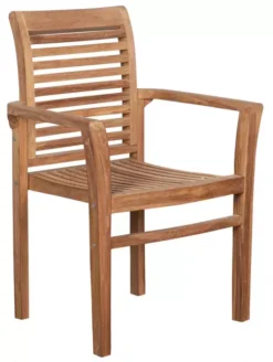 Stapelsessel Derby Teak Mit Armlehnen