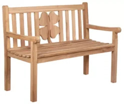 Gartenbank Kleeblatt Teak