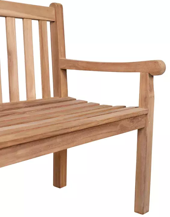 Gartenbank Kleeblatt Teak 7 Gartenbank Kleeblatt Teak – Bild 5