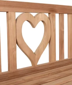 Gartenbank Herz Teak -Schemel Shop bl26018 gartenbank herz teak 120cm 4