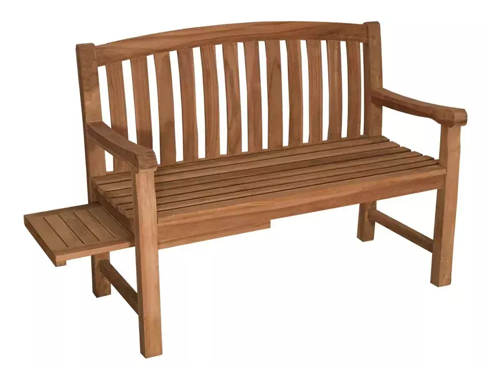 Gartenbank Lancaster Teak Mit Seitentisch 3 Gartenbank Lancaster Teak Mit Seitentisch