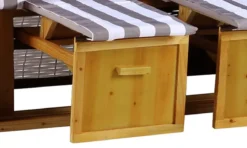 Strandkorb Baltic PE Weiß Dessin Grau Weiß 10 Strandkorb Baltic PE Weiß Dessin Grau Weiß -Schemel Shop md02313 strandkorb ostsee pe weiss dessin grau weiss 3