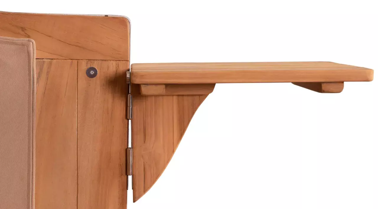 Strandkorb Norderney Teak Bullauge PE Shell Dessin 582 7 Strandkorb Norderney Teak Bullauge PE Shell Dessin 582 – Bild 5