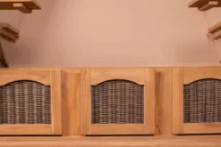 Strandkorb Amrum Grande XXL Teak Bullauge PE Grey Dessin 582 -Schemel Shop mp01021 strandkorb amrum grande xxl rohgestell 11evcopmnafioms