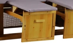 Strandkorb Baltic PE Weiß Dessin Uni Grau -Schemel Shop mp02310 strandkorb baltic pe weiss dessin uni grau 3