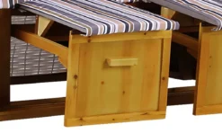 Strandkorb Baltic PE Weiß Dessin Oliv Grau -Schemel Shop mp02315 strandkorb baltic pe weiss dessin oliv grau 3