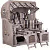 Strandkorb Amrum Mahagoni Washed Grey PE Koboo Grey Dessin 583 2 Strandkorb Amrum Mahagoni Washed Grey PE Koboo Grey Dessin 583 -Schemel Shop mp22402 amrum mahagoni washed grey dessin 583