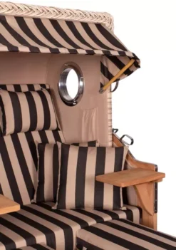 Strandkorb Amrum Teak PE Shell Dessin 581 -Schemel Shop mp22601 amrum teak shell dessin 581 11