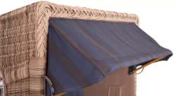 Strandkorb Amrum Teak PE Shell Dessin 582 -Schemel Shop mp22602 amrum teak shell dessin 582 11