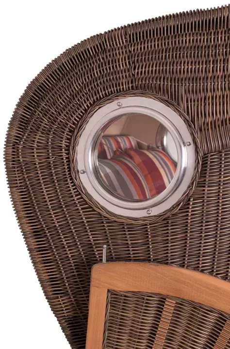 Strandkorb Amrum Teak PE Grey Dessin 584 5 Strandkorb Amrum Teak PE Grey Dessin 584 – Bild 3