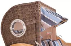 Strandkorb Amrum Grande Teak PE Grey Dessin 580 -Schemel Shop mp24600 strandkorb amrum grande teak pe grey dessin 580 3