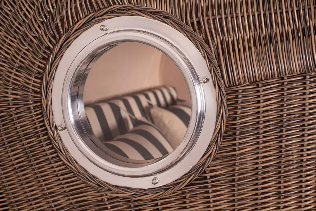 Strandkorb Amrum Grande Teak PE Grey Dessin 581 10 Strandkorb Amrum Grande Teak PE Grey Dessin 581 – Bild 8