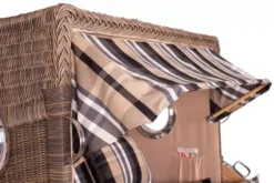 Strandkorb Amrum Grande Teak PE Grey Dessin 583 17 Strandkorb Amrum Grande Teak PE Grey Dessin 583 -Schemel Shop mp24603 strandkorb amrum grande teak pe grey dessin 583 2