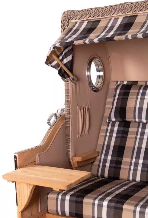 Strandkorb Amrum Grande Teak PE Grey Dessin 583 10 Strandkorb Amrum Grande Teak PE Grey Dessin 583 – Bild 8