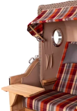 Strandkorb Amrum Grande Teak PE Grey Dessin 584 -Schemel Shop mp24604 strandkorb amrum grande teak pe grey dessin 584 6