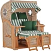 Strandkorb Amrum Teak PE Shell Dessin 561 -Schemel Shop strandkorb amrum bullauge teak pe shell dessin 561