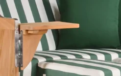 Strandkorb Amrum Teak PE Shell Dessin 561 -Schemel Shop strandkorb amrum bullauge teak pe shell dessin 561 3