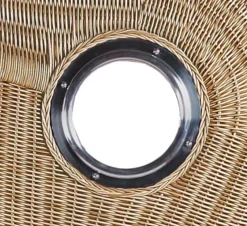 Strandkorb Amrum Teak PE Shell Dessin 548 -Schemel Shop strandkorb amrum bullauge teak pe shell dessin 8