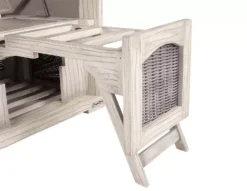 Strandkorb Amrum Mahagoni Washed Grey PE Koboo Grey Dessin 586 -Schemel Shop strandkorb amrum fussstuetze mahagoni washed grey 2