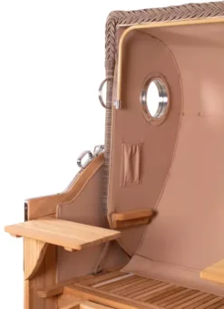 Strandkorb Amrum Grande Teak PE Grey Dessin 504 -Schemel Shop strandkorb amrum grande teak pe grey 4 4