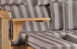 Strandkorb Norderney Teak Bullauge PE Grey Dessin 537 7 Strandkorb Norderney Teak Bullauge PE Grey Dessin 537 -Schemel Shop strandkorb baltikum teak bullauge pe grey dessin 537 2