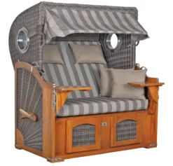 Strandkorb Komplettset Koos Mahagoni PE Grey Dessin Grau Gestreift 12 Strandkorb Komplettset Koos Mahagoni PE Grey Dessin Grau Gestreift -Schemel Shop strandkorb koos mahagoni pe grey dessin grau gestreift komplettset15