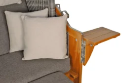 Strandkorb Komplettset Koos Mahagoni PE Grey Dessin Uni Grau -Schemel Shop strandkorb koos mahagoni pe grey dessin uni grau komplettset9