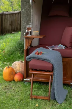 Kuscheldecke Grey -Schemel Shop strandkorb kuscheldecke 150x200cm grey 5