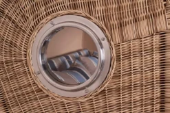 Strandkorb Norderney Teak Bullauge PE Shell Dessin 580 -Schemel Shop strandkorb norderney shell bullauge pe grey dessin 580 8