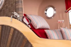 Strandkorb Norderney Teak Bullauge PE Grey Dessin 585 -Schemel Shop strandkorb norderney teak bullauge pe grey dessin 585 10