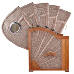 Strandkorb Norderney XXL Teak Bullauge PE Shell Dessin 518 19 Strandkorb Norderney XXL Teak Bullauge PE Shell Dessin 518 -Schemel Shop strandkorb norderney xxl bullauge teak pe shell dessin 518 detail oberkorb