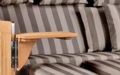 Strandkorb Norderney XXL Teak Bullauge PE Shell Dessin 537 -Schemel Shop strandkorb norderney xxl bullauge teak pe shell dessin 537 3