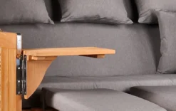 Strandkorb Norderney XXL Teak Bullauge PE Shell Dessin 551 -Schemel Shop strandkorb norderney xxl bullauge teak pe shell dessin 5513