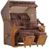 Strandkorb Schleswig Pinie Braun PE Mokka Dessin 556 1 Strandkorb Schleswig Pinie Braun PE Mokka Dessin 556 -Schemel Shop strandkorb schleswig pinie braun pe mokka dessin 556