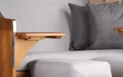 Strandkorb Schleswig Pinie Braun PE Mokka Dessin 559 -Schemel Shop strandkorb schleswig pinie braun pe mokka dessin 559 3