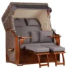 Strandkorb Spiekeroog Mahagoni PE Grey Dessin 551 -Schemel Shop strandkorb spiekeroog mahagoni pe grey dessin 551