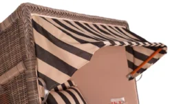 Strandkorb Spiekeroog Mahagoni PE Grey Dessin 581 -Schemel Shop strandkorb spiekeroog mahagoni pe grey dessin 581 3