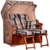 Strandkorb Spiekeroog Mahagoni PE Grey Dessin 583 -Schemel Shop strandkorb spiekeroog mahagoni pe grey dessin 583 1