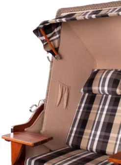 Strandkorb Spiekeroog Mahagoni PE Grey Dessin 583 -Schemel Shop strandkorb spiekeroog mahagoni pe grey dessin 583 6