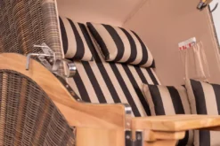 Strandkorb Spiekeroog Teak PE Grey Dessin 581 -Schemel Shop strandkorb spiekeroog teak pe grey dessin 581 7