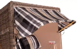 Strandkorb Spiekeroog Teak PE Grey Dessin 583 18 Strandkorb Spiekeroog Teak PE Grey Dessin 583 -Schemel Shop strandkorb spiekeroog teak pe grey dessin 583 3