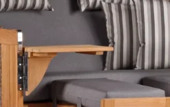 Strandkorb Amrum Grande Teak PE Grey Dessin 544 14 Strandkorb Amrum Grande Teak PE Grey Dessin 544 -Schemel Shop strandkorb amrum grande teak grey 544 mp02020 2