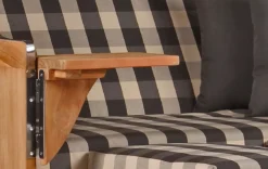 Strandkorb Amrum Teak PE Shell Dessin 505 -Schemel Shop strandkorb amrum teak bullauge shell dessin505 gw01405 2