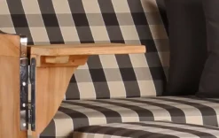 Strandkorb Amrum Teak PE Grey Dessin 505 -Schemel Shop strandkorb amrum teak grey 505 mp01903 2