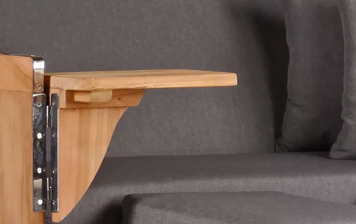 Strandkorb Amrum Teak PE Grey Dessin 551 5 Strandkorb Amrum Teak PE Grey Dessin 551 – Bild 3