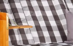 Strandkorb Baltic Dreisitzer PE Schwarz Dessin Grau Kariert 7 Strandkorb Baltic Dreisitzer PE Schwarz Dessin Grau Kariert -Schemel Shop strandkorb baltic dreisitzer pe grau kariert mp02305 3esrwl04wcptvx