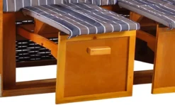 Strandkorb Baltic PE Schwarz Dessin Anthrazit Braun 14 Strandkorb Baltic PE Schwarz Dessin Anthrazit Braun -Schemel Shop strandkorb baltic natur schwarz oliv grau gestreift sc00776 3