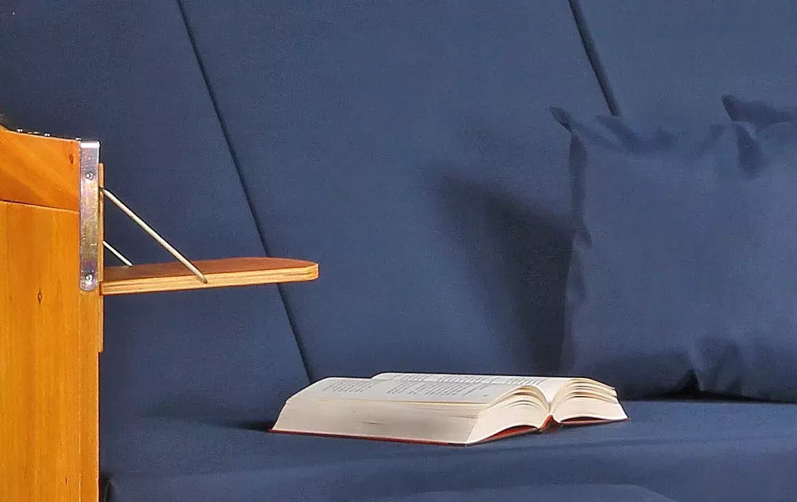 Strandkorb Baltic Dreisitzer PE Weiß Dessin Uni Blau 5 Strandkorb Baltic Dreisitzer PE Weiß Dessin Uni Blau – Bild 3